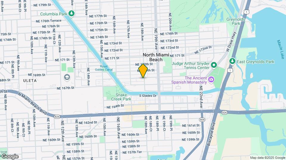 16790 NE 18th Ave Map and Location Details