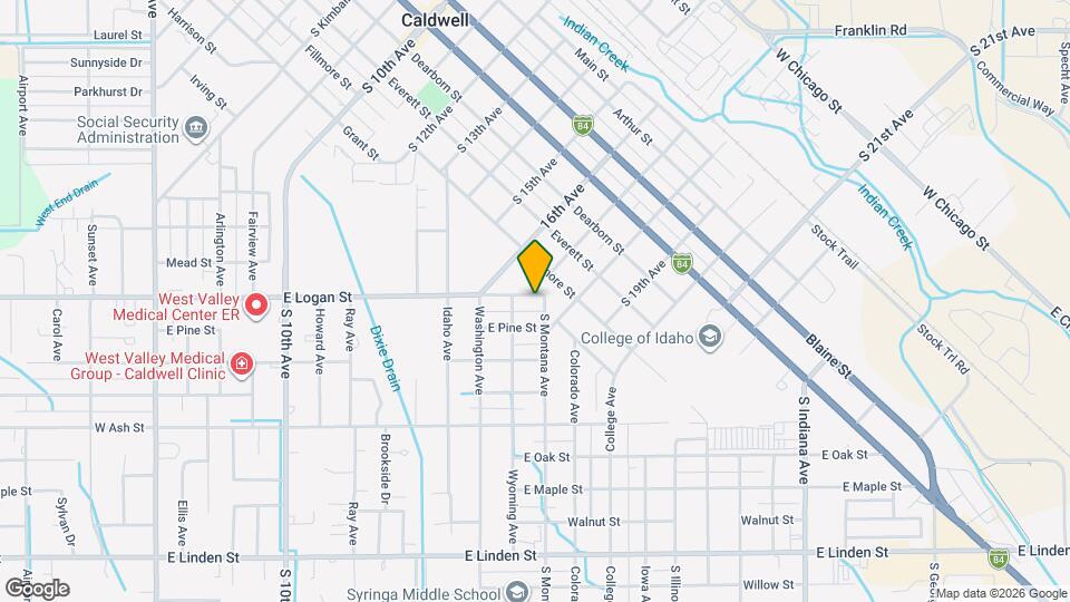 1218 E Logan St Map and Location Details