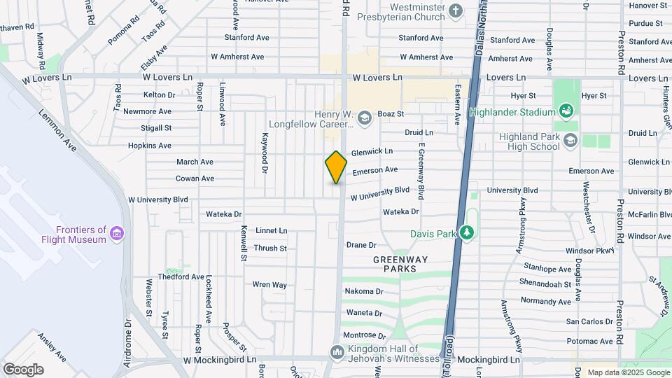 7255 Inwood Rd Map and Location Details