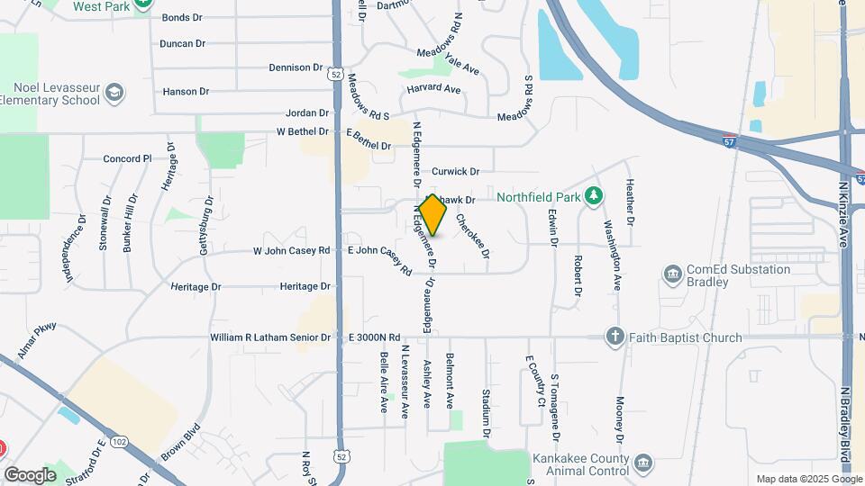 740 N Edgemere Dr Map and Location Details