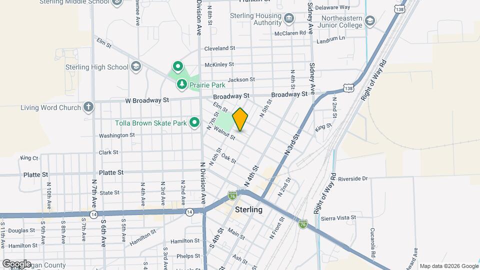 516 Walnut St Map and Location Details