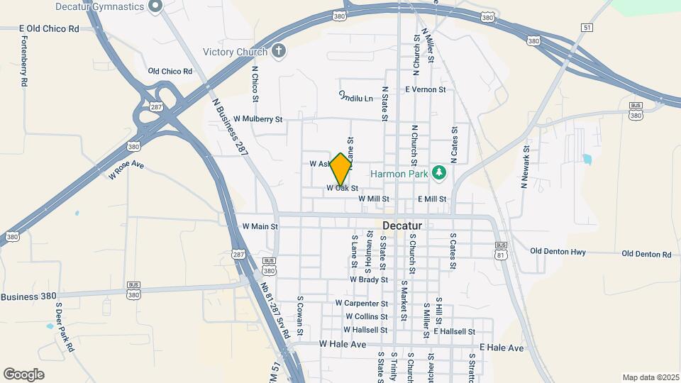 405 W Oak St Map and Location Details