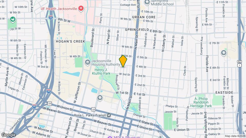 1334 N Laura St, Unit 1334 Mapa y Detalles de la Ubicación