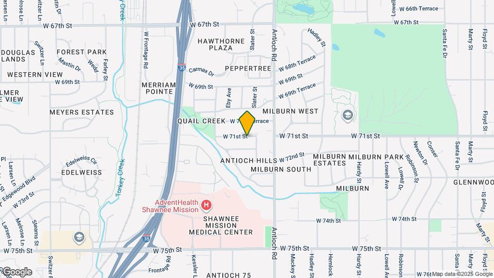 8809 W 71st St Map and Location Details