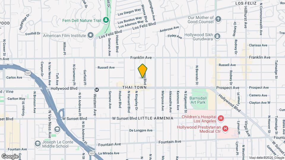 1729 Winona Blvd Map and Location Details