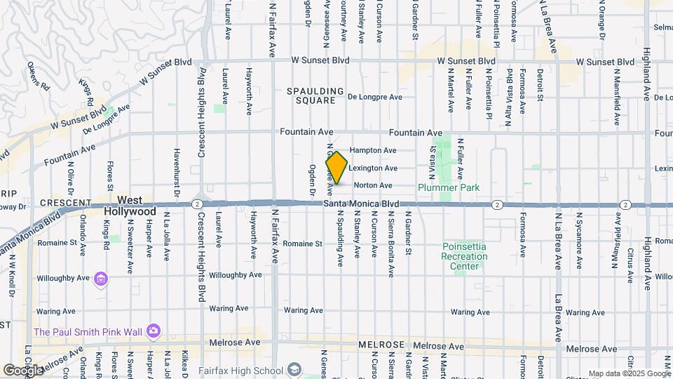 7726 Norton Ave Map and Location Details