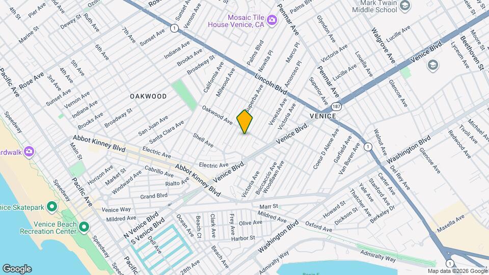 746 Marco Pl Map and Location Details