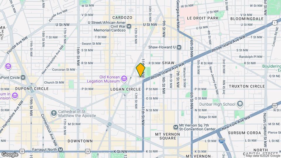 1550-1511 11th St NW Map and Location Details