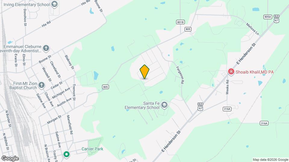 805 Bluffview Dr Map and Location Details