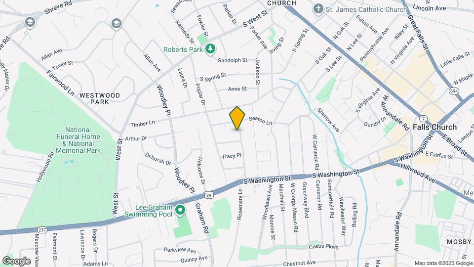 403 W Rosemary Ln Map and Location Details