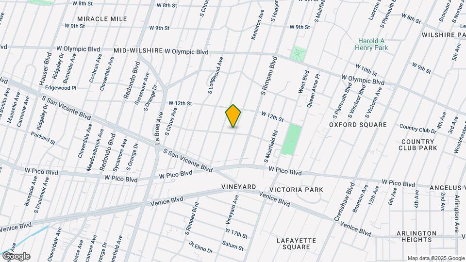 1259 S Hudson Ave Map and Location Details