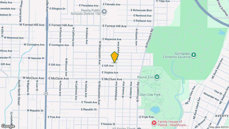 913 E Gift Ave Map and Location Details