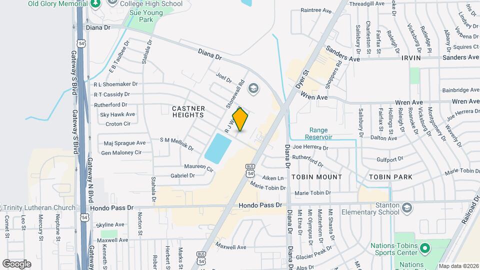9304 W Osborne Rd Map and Location Details