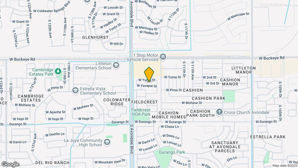 11376 W Yavapai St Map and Location Details