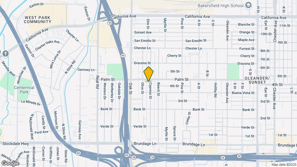351 Cypress St Map and Location Details