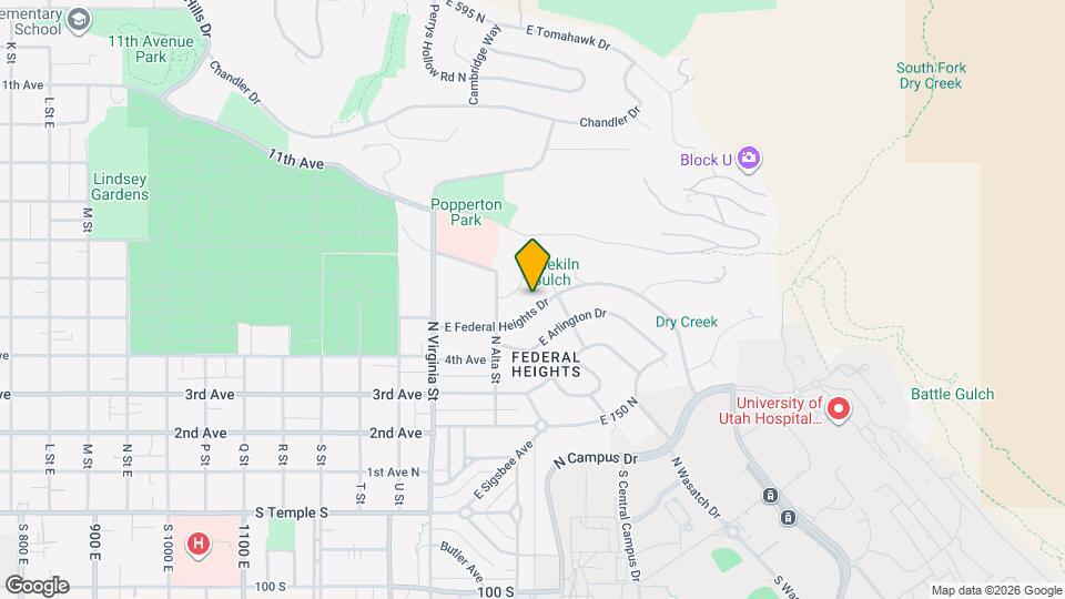 1497 E Federal Heights Dr Map and Location Details