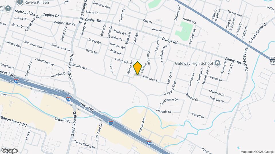 1702 Topaz Rd Map and Location Details