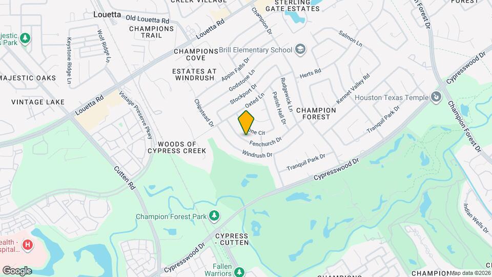 9622 Fenchurch Dr Map and Location Details