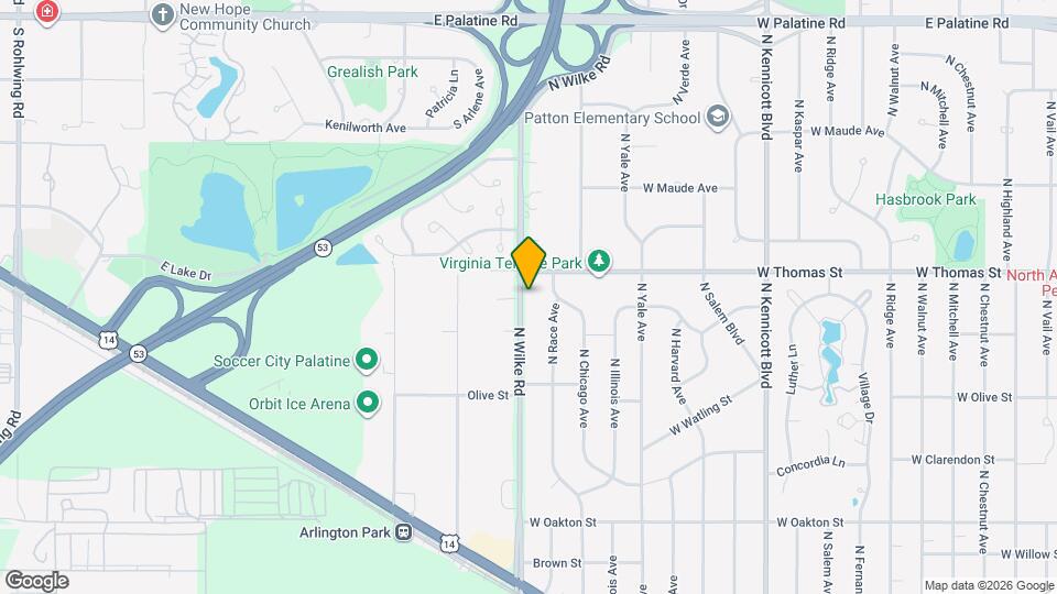 1421 N Wilke Rd Mapa y Detalles de la Ubicación