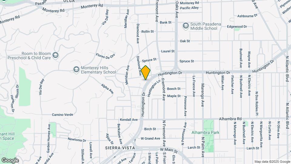 1250 Huntington Dr Map and Location Details