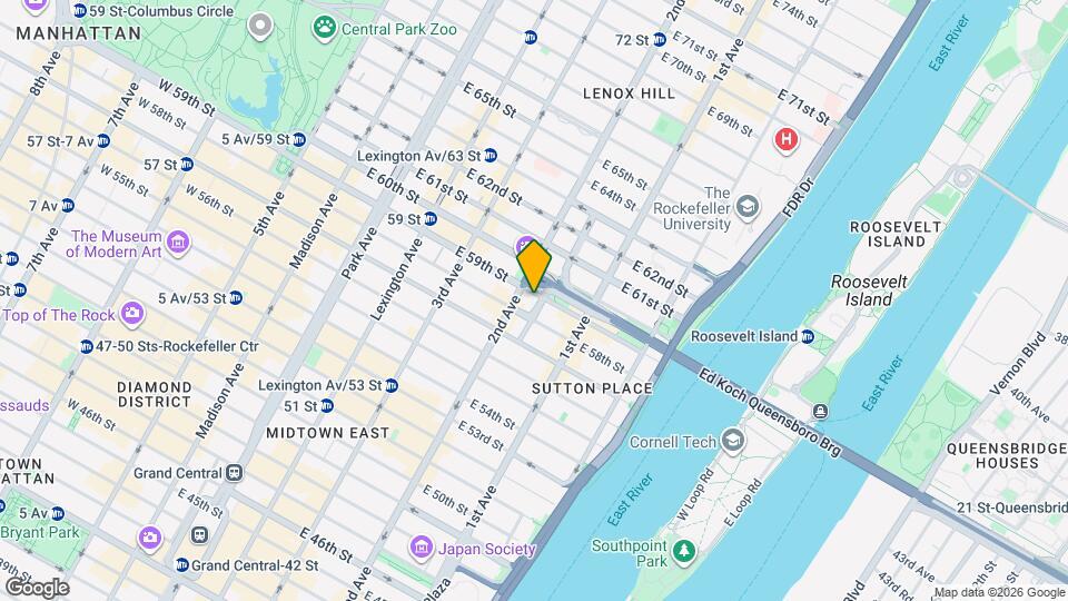 306 E 59th St Map and Location Details