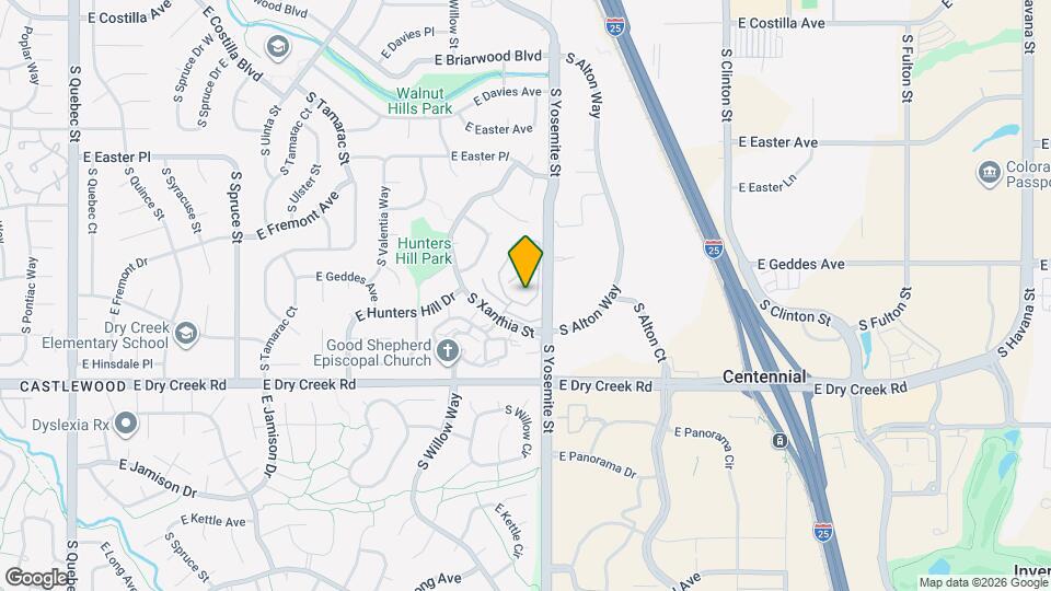 7333 S Xenia Cir Map and Location Details