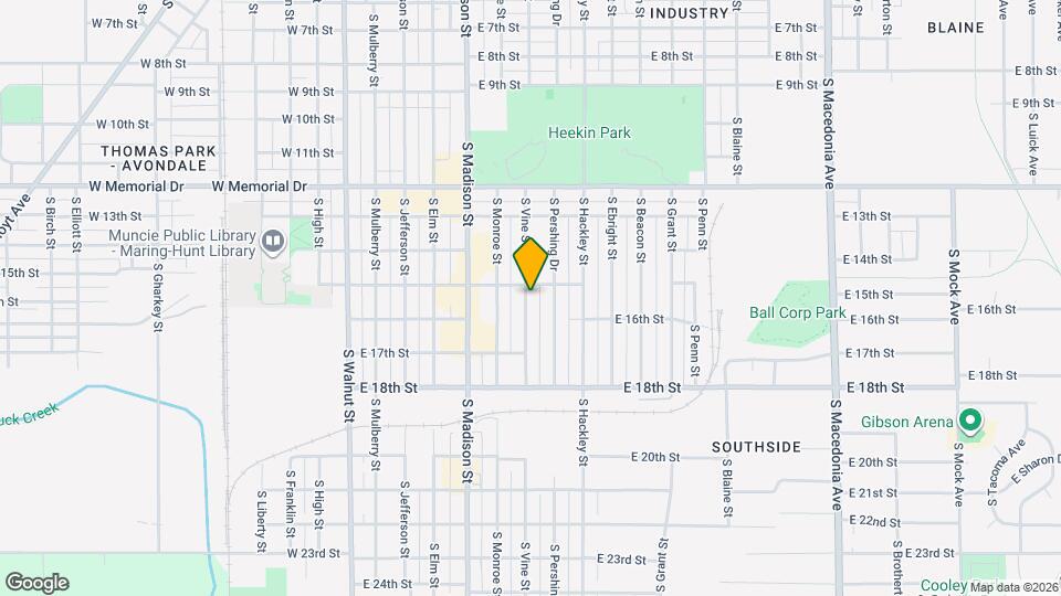 2204 S Vine St Map and Location Details