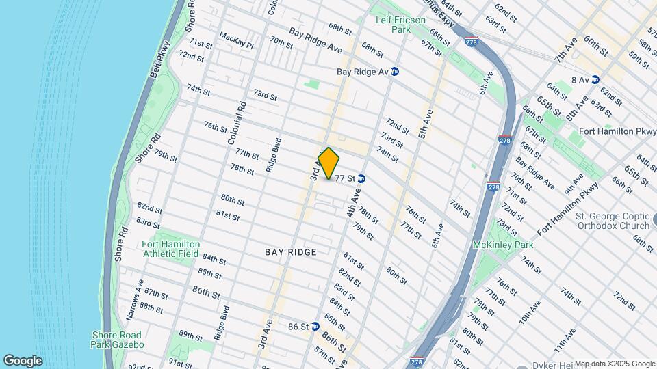 334 77th St Map and Location Details