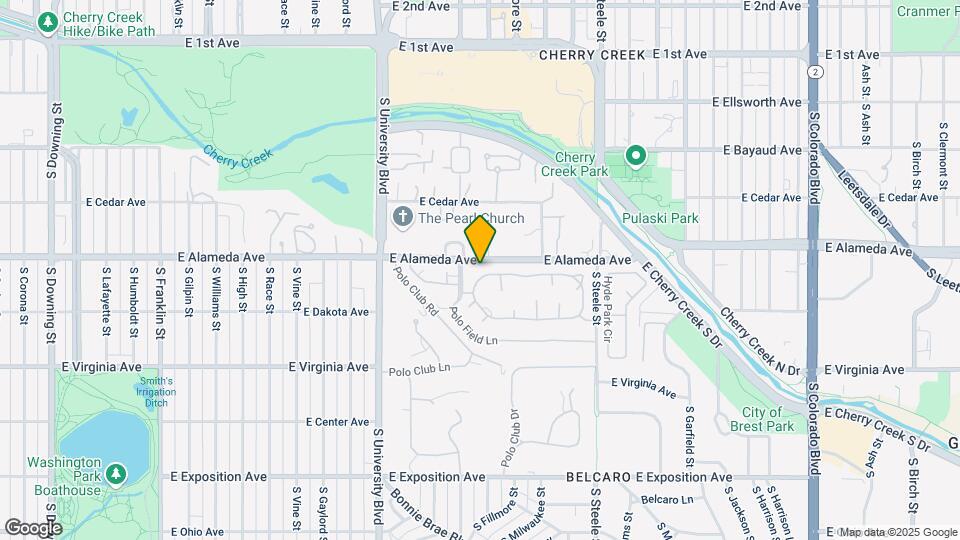 2552 E Alameda Ave Map and Location Details