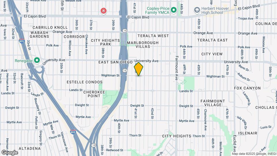 3783 41st St Map and Location Details