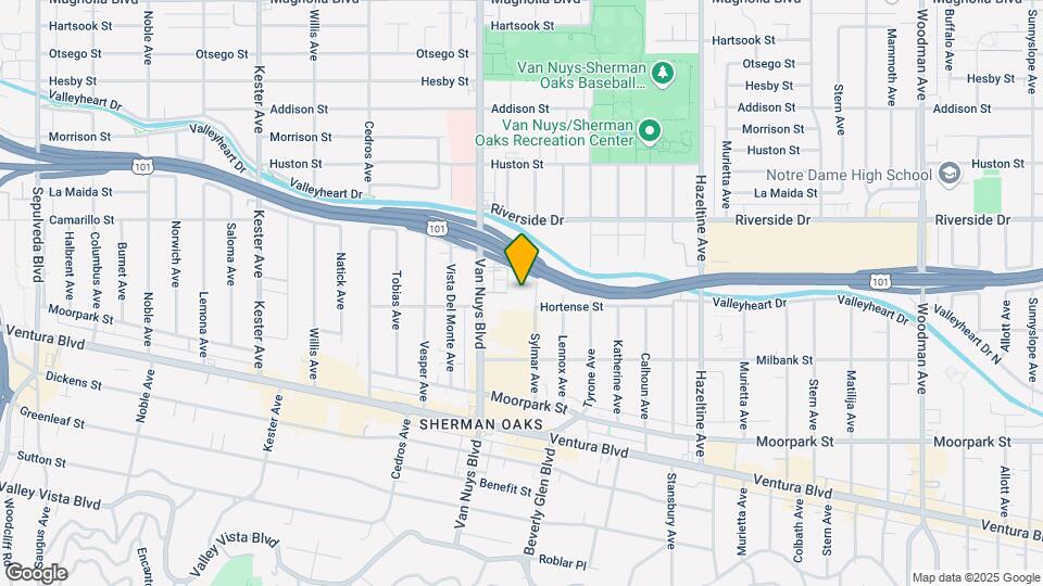 4605 Sylmar Ave Map and Location Details