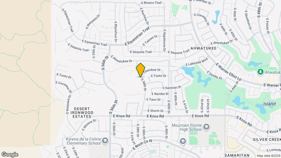 3740 E Tonto Ct Map and Location Details