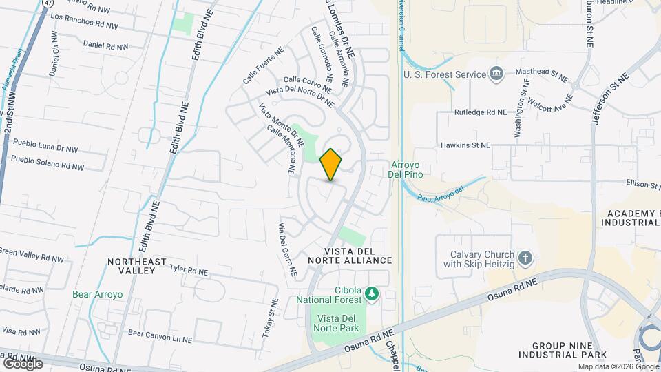 1132 Casa Tomas Rd NE Map and Location Details