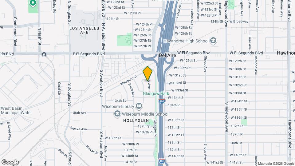 13215 Hindry Ave Map and Location Details