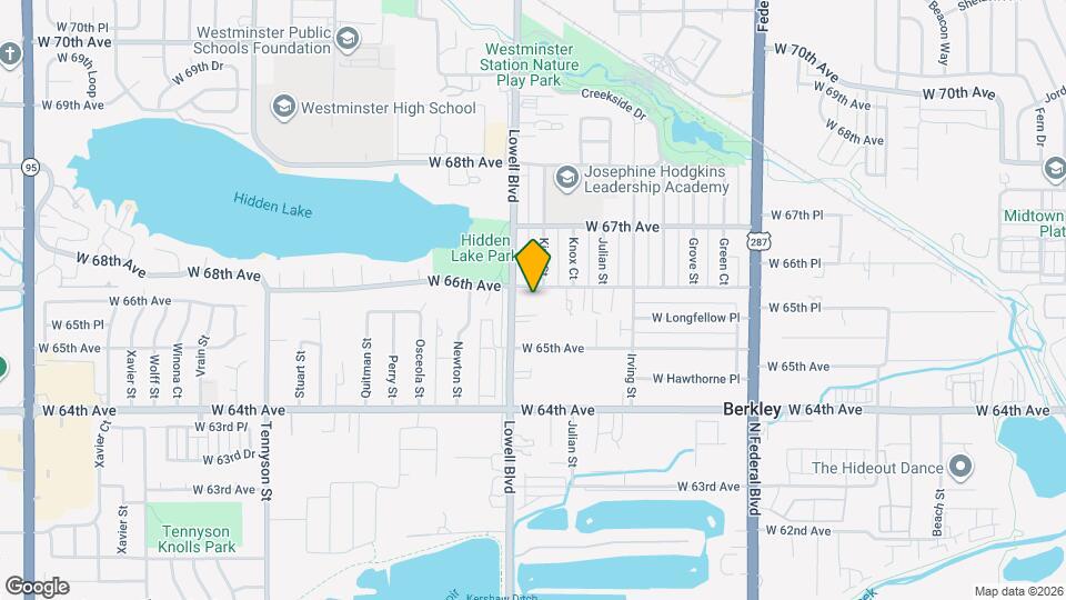 3576 W 66th Ave Map and Location Details