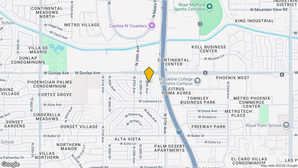 8815 N 28th Ave Map and Location Details