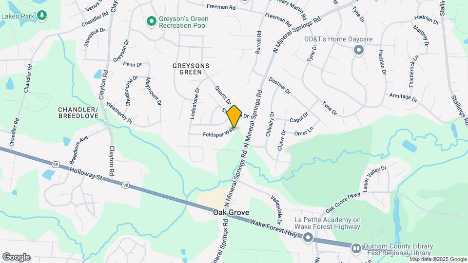 412 Feldspar Way Map and Location Details