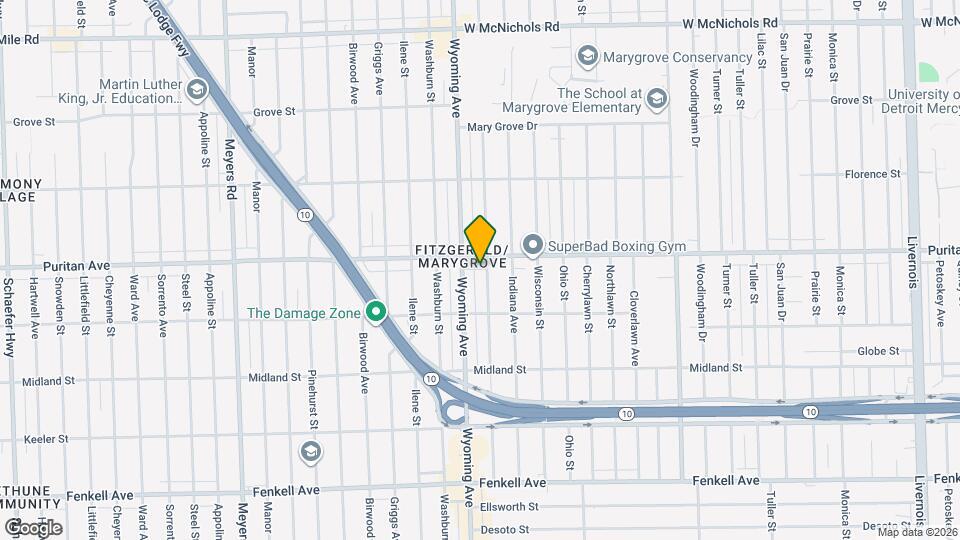 15895 Kentucky St Mapa y Detalles de la Ubicación