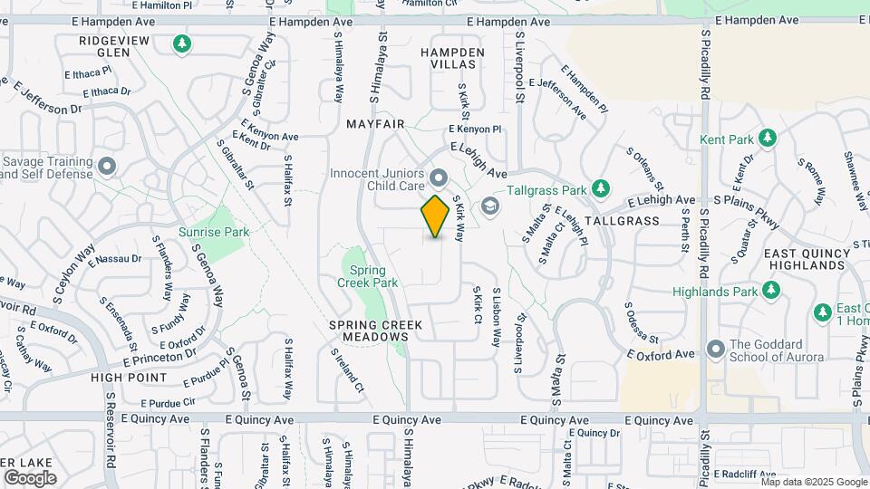 3933 S Killarney Way Map and Location Details