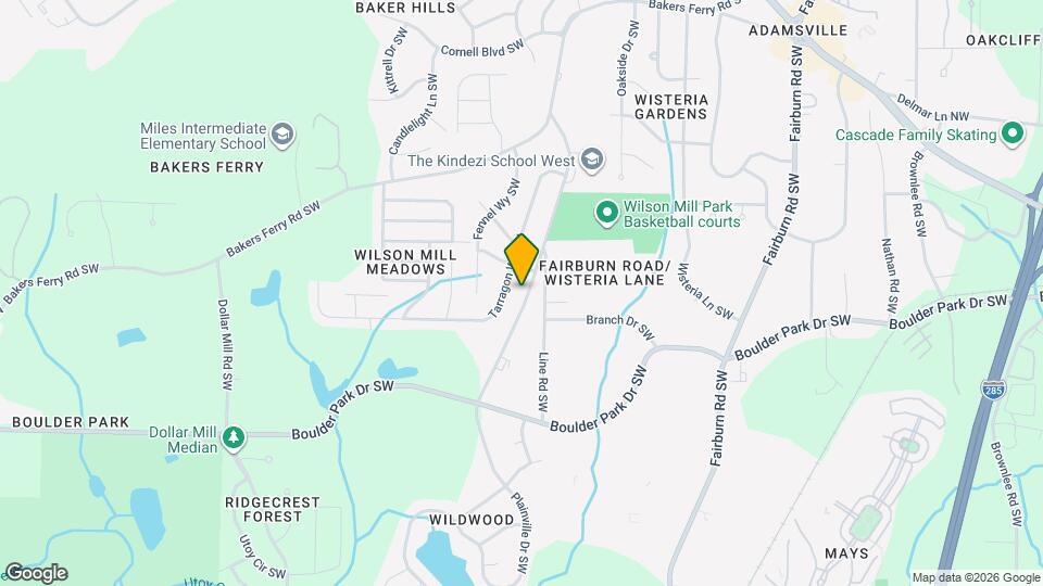 445 Wilson Mill Rd SW Map and Location Details