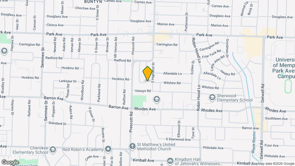 1074 E Walthal Cir Map and Location Details