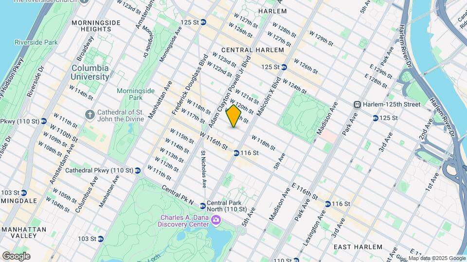 120 W 118th St Map and Location Details