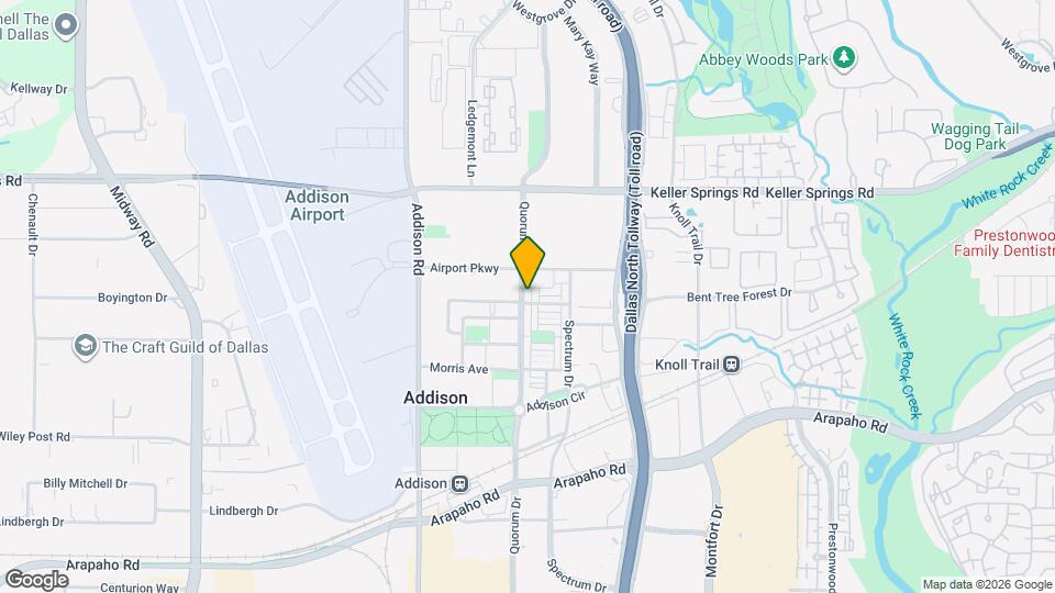 15850 Quorum Dr Map and Location Details