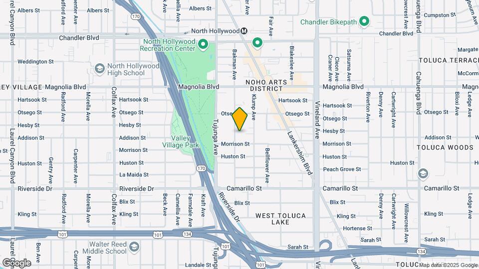 5022 Bakman Ave Map and Location Details