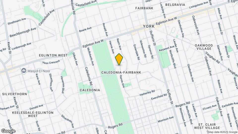 Dufferin and Eglinton Map and Location Details