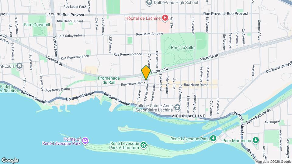 1754 Notre-Dame Rue Map and Location Details