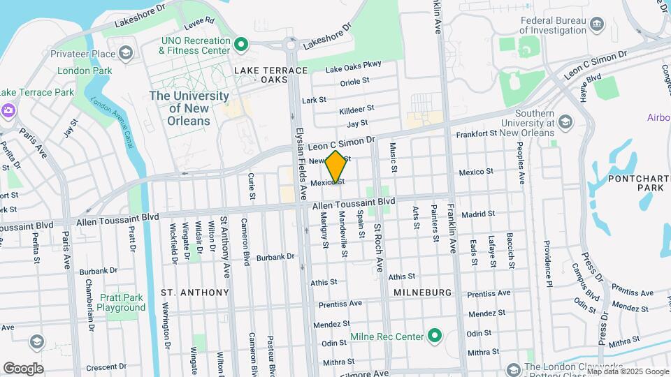 6216 Mandeville St Map and Location Details