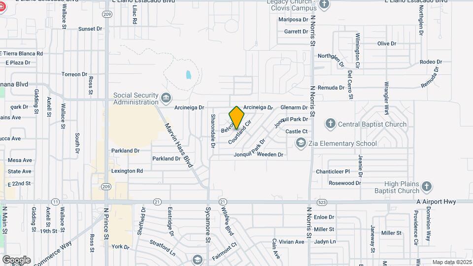 1640 Courtland Cir Map and Location Details