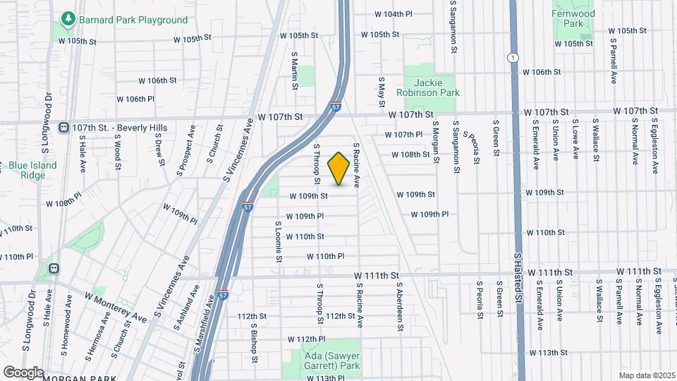 1228 W 109th St Map and Location Details