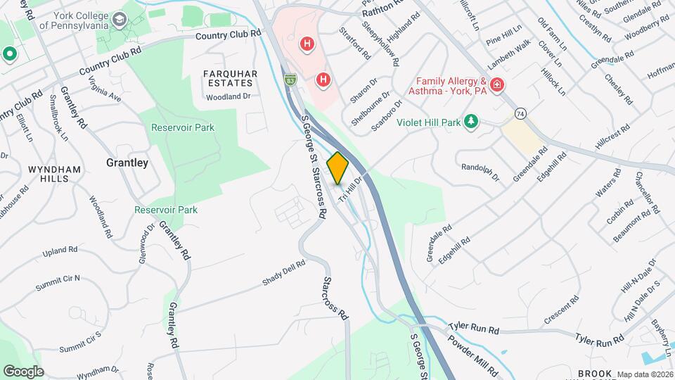 1351 S George St Map and Location Details